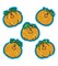 Carson Dellosa Pumpkin Stickers, 75 Glitter Pumpkin Fall Stickers, 3 Sheets of Holiday Stickers for Thanksgiving & Halloween Decor, Reward Stickers for Kids, Pumpkins Classroom Decor and Fall Decor